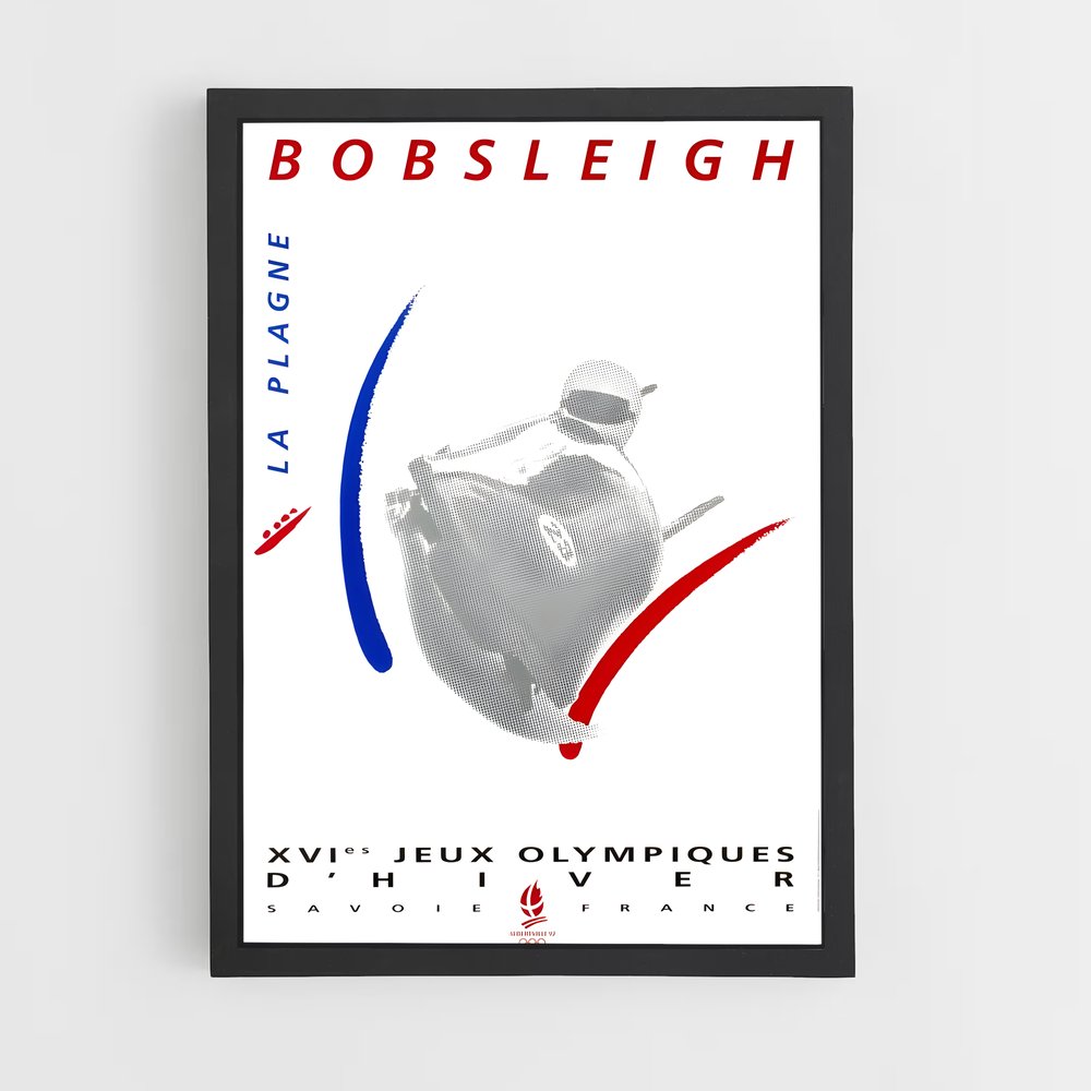 Poster Albertville Jeux – affiche Jeux Olympiques (vue 2)